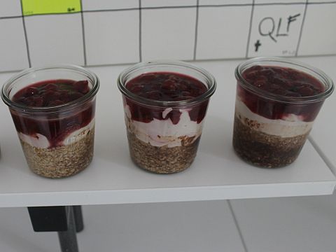 Weckgläser mit Nachtisch